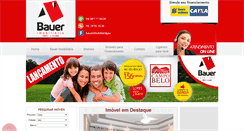 Desktop Screenshot of bauerimobiliaria.com.br